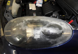 Fahrzeugpflege vorher / nachher