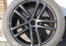 Felgenreparatur vorher / nachher