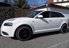 Felgenreparatur vorher / nachher