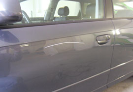 Lackreparatur vorher / nachher