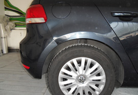 Lackreparatur vorher / nachher